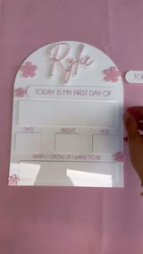 My First / Last Day Board