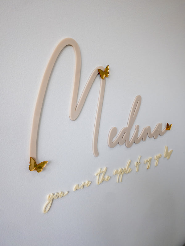 You Are The Apple Of My Eye Wall Script - littledreamersinteriors