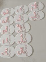 Oval Milestone plaques / 12pk - littledreamersinteriors
