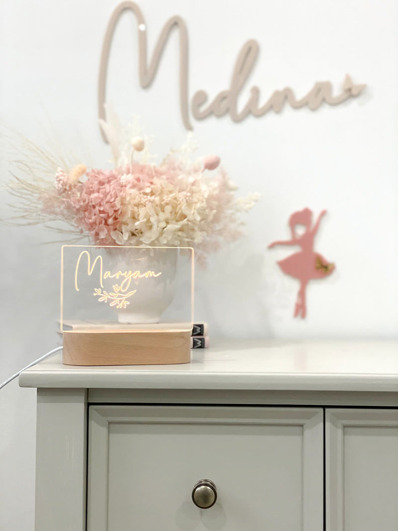 Personalised Night Light - littledreamersinteriors