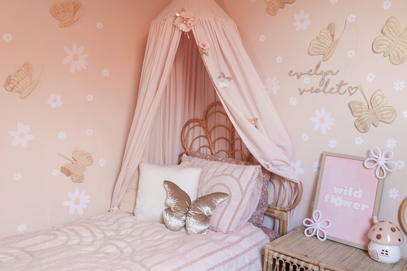 Organic Cotton Canopy - Light Peach - littledreamersinteriors