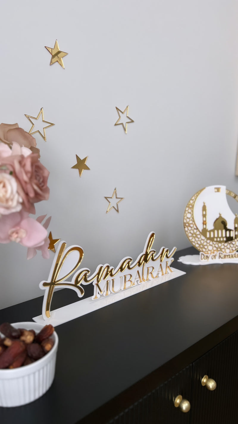 Ramadan Mubarak freestanding sign - littledreamersinteriors
