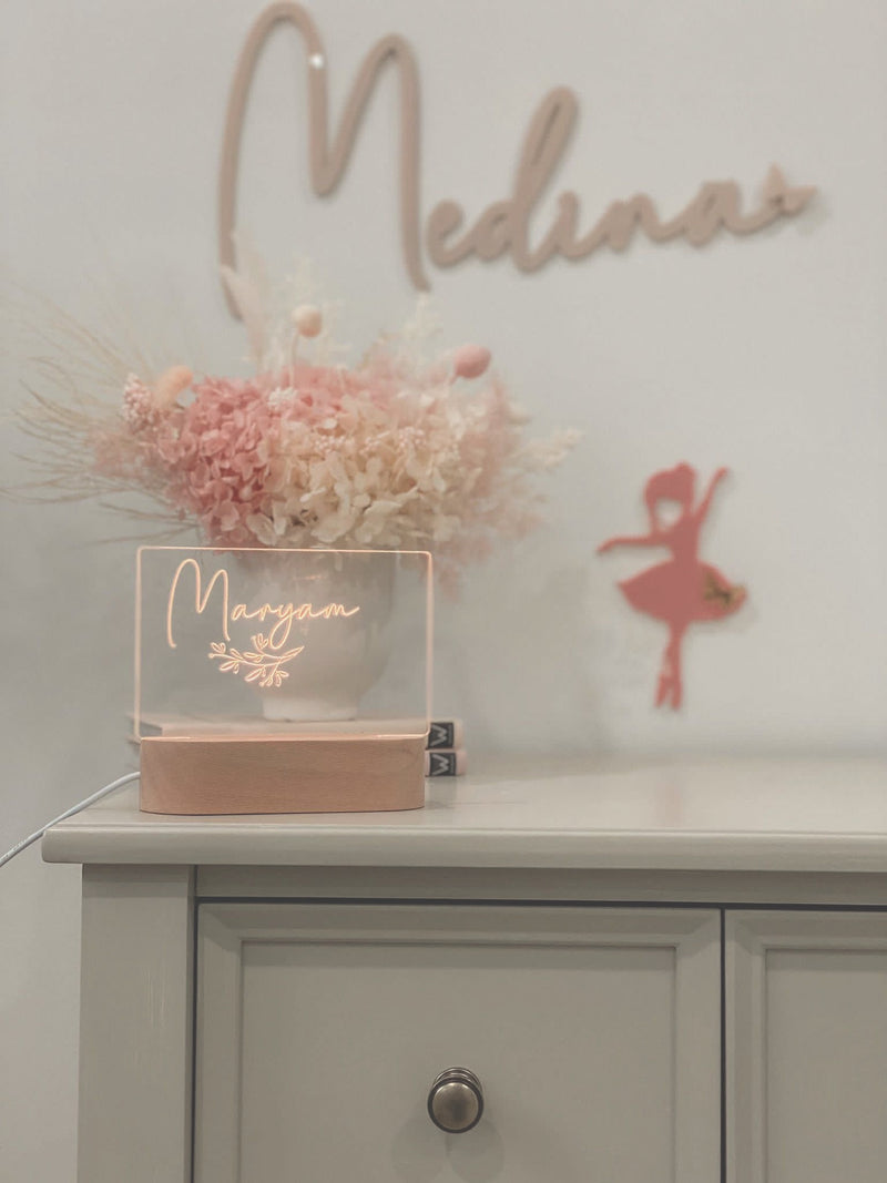 Personalised Night Light - littledreamersinteriors