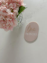 Oval Milestone plaques / 12pk - littledreamersinteriors