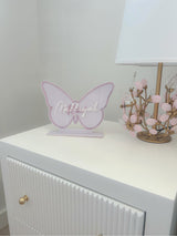 Butterfly Name Stand Plaque 