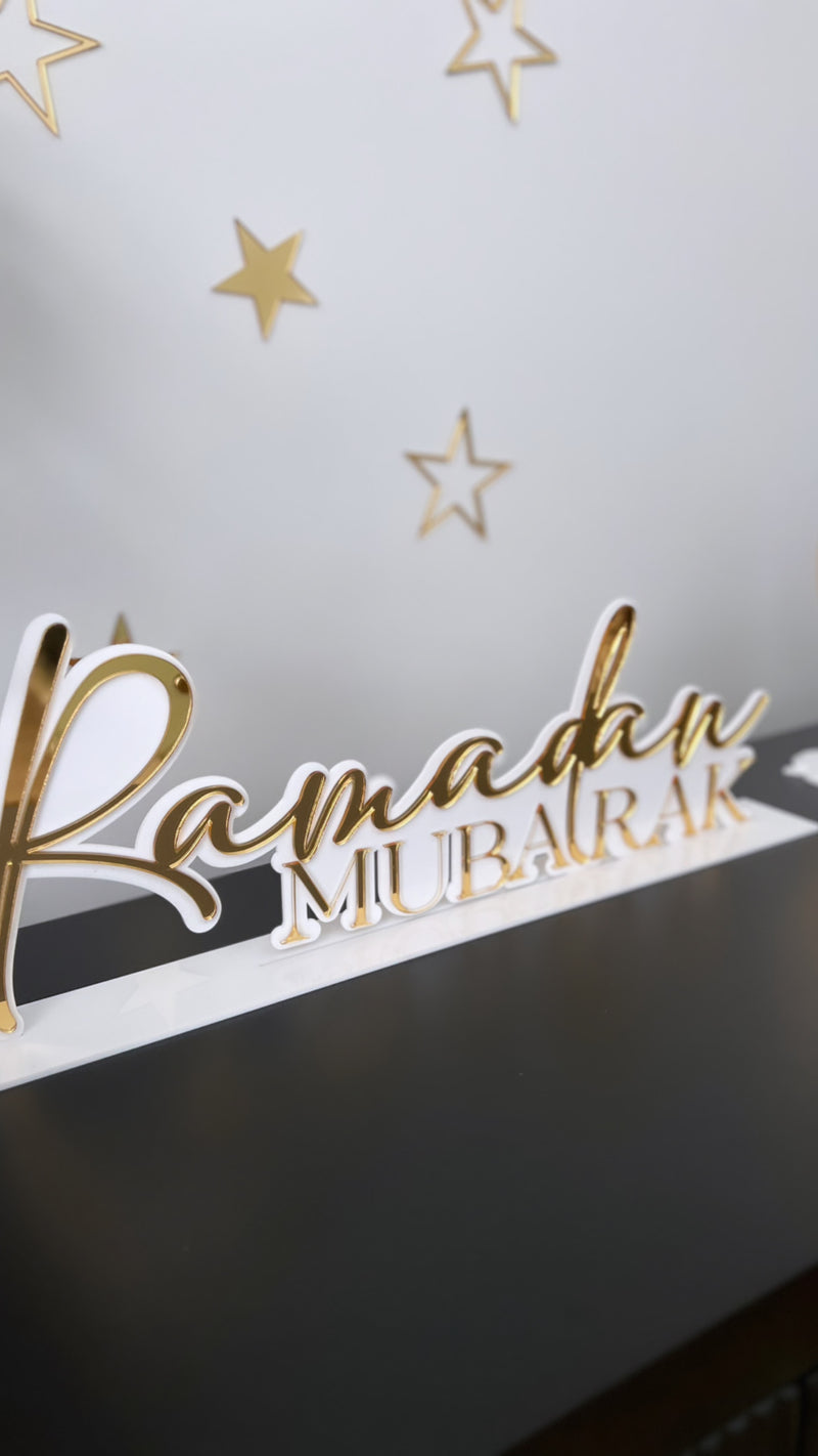 Ramadan Mubarak freestanding sign - littledreamersinteriors