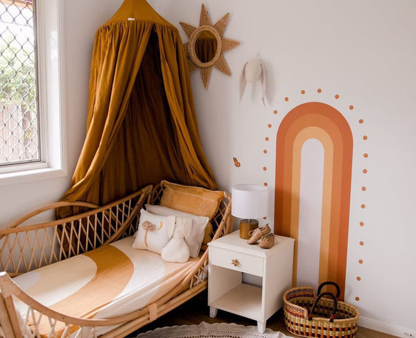 OrganicCotton Canopy - Mustard - littledreamersinteriors