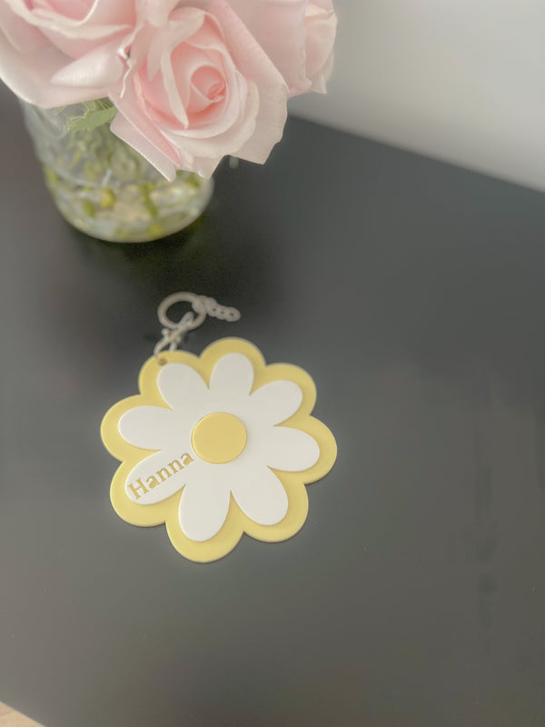 Personalised Daisy KEYRINGS - littledreamersinteriors
