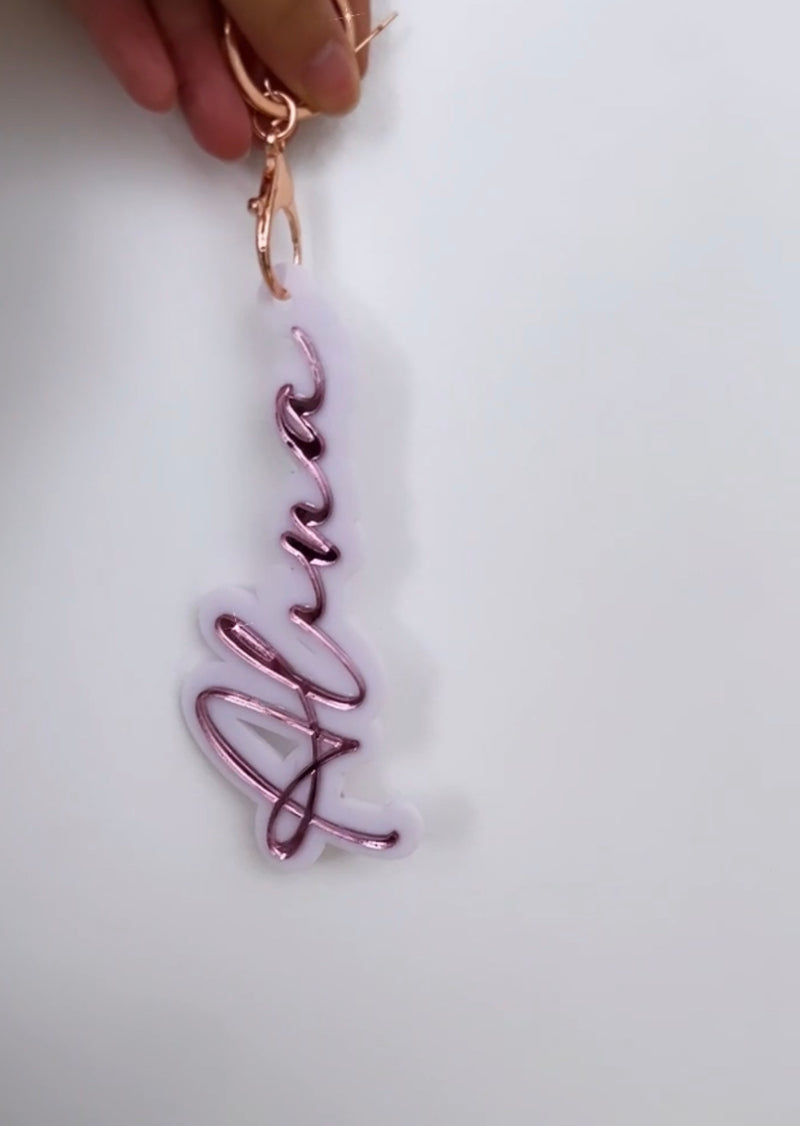 Double Layer 3D Key Ring 