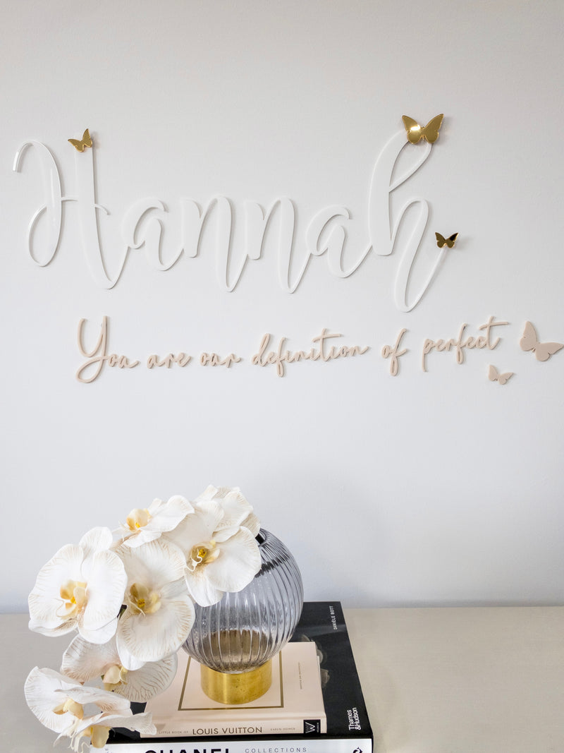 Custom script max 9 words - littledreamersinteriors
