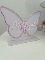 Butterfly Name Stand Plaque 