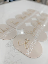Oval Milestone plaques / 12pk - littledreamersinteriors