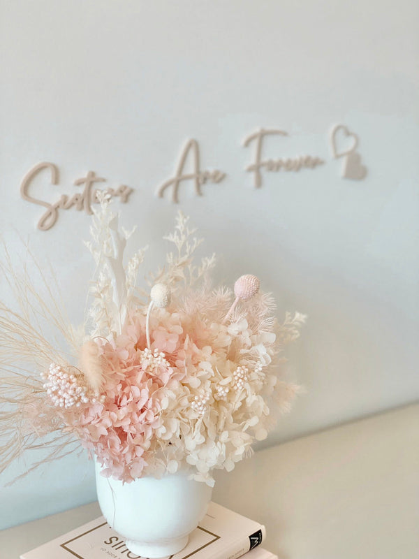 Sisters Are Forever Wall Script - littledreamersinteriors