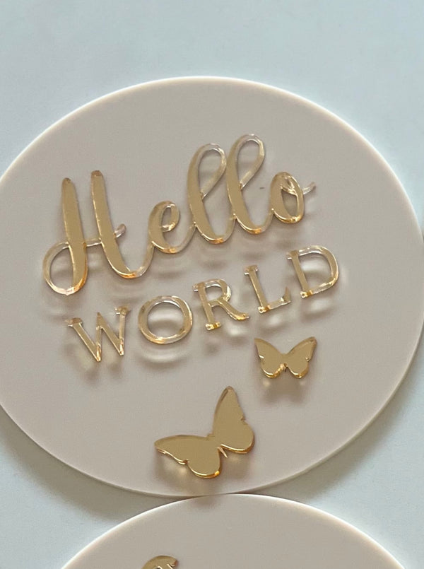 Hello World Disc - littledreamersinteriors