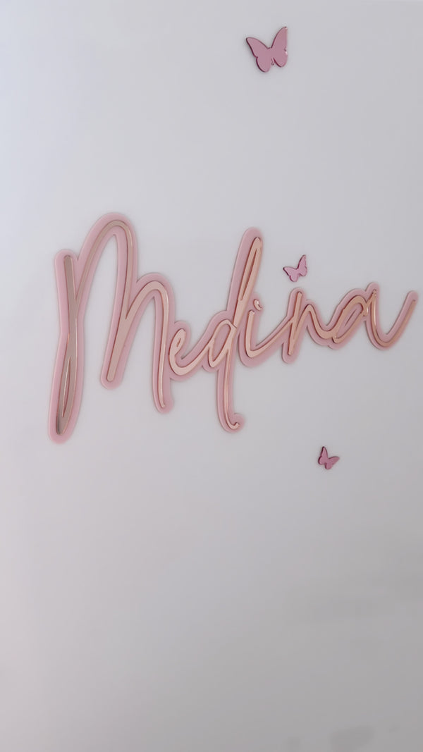 Double Layer Name Plaque 