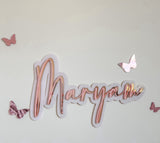 Triple Layered Name Sign - littledreamersinteriors