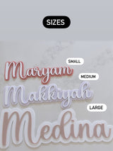 Personalised layered name sign - littledreamersinteriors