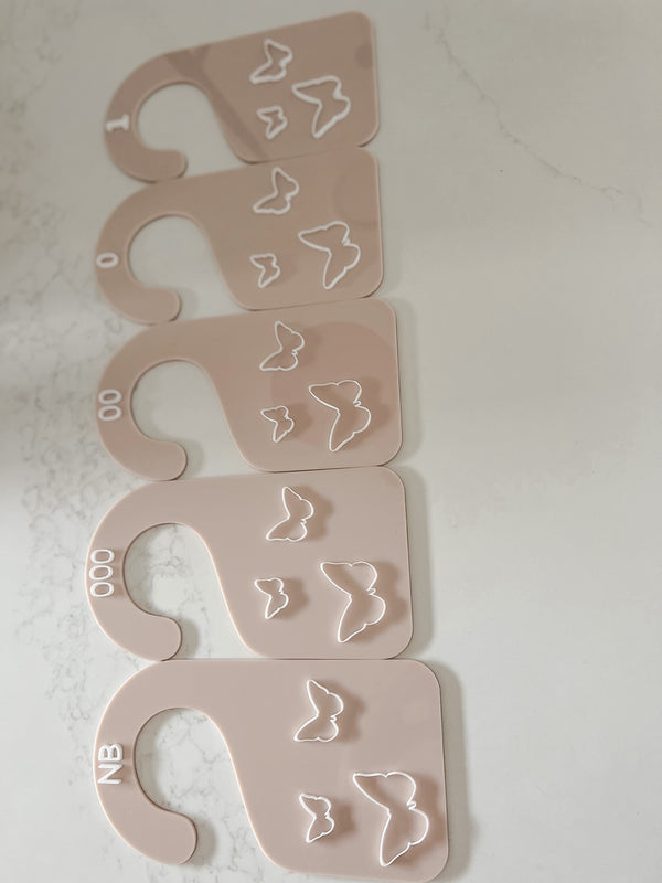 Butterfly outline Wardrobe Dividers - littledreamersinteriors