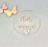 Hello World Disc - littledreamersinteriors