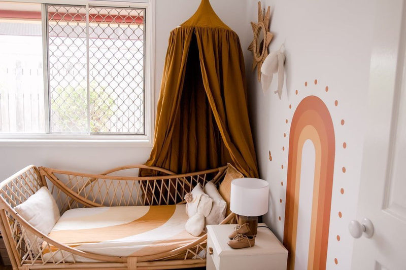 OrganicCotton Canopy - Mustard - littledreamersinteriors