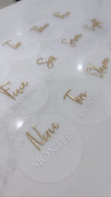 Round Milestone Discs PK12 - littledreamersinteriors