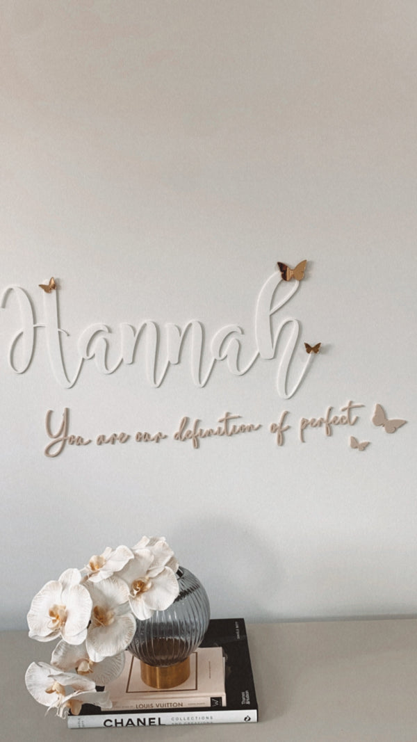 You Are Our Definition Of Perfect Wall Script - littledreamersinteriors