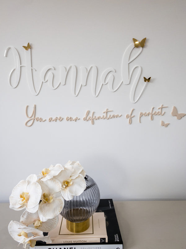You Are Our Definition Of Perfect Wall Script - littledreamersinteriors