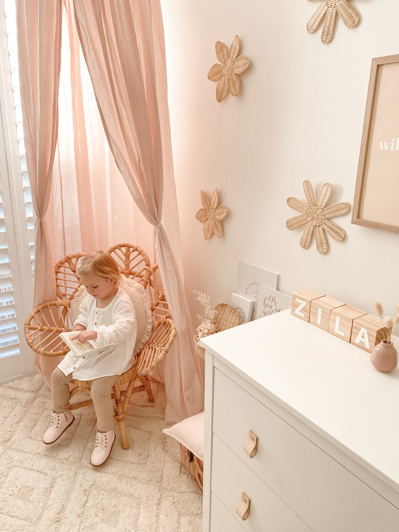 Organic Cotton Canopy - Light Peach - littledreamersinteriors