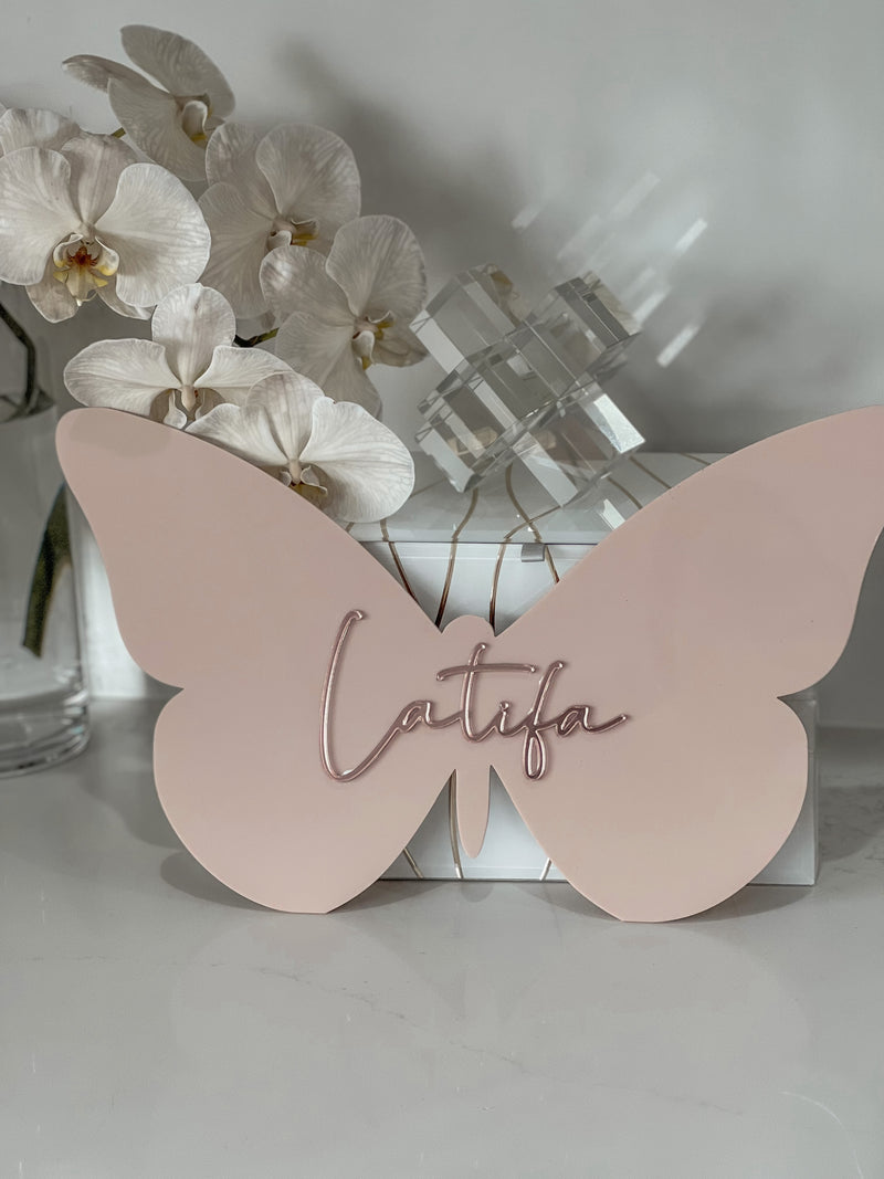 Butterfly Name Plaque 